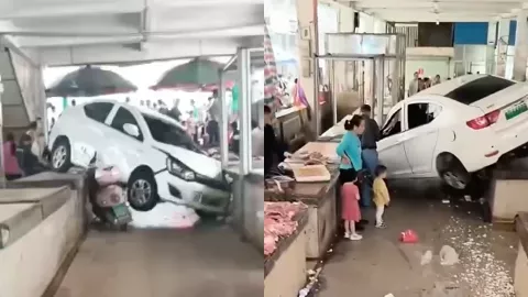 贵港菜市场冲撞事件